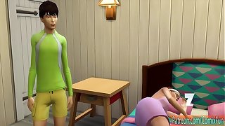 Son Fucks Matriarch After He Came Home From Jogging